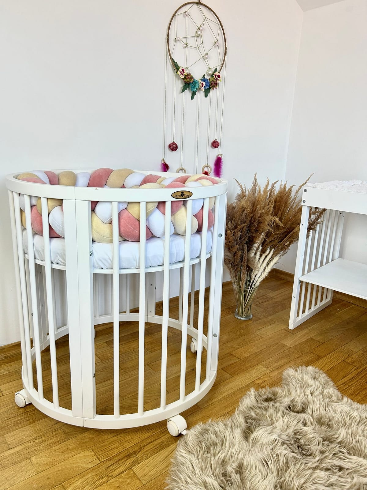 img_1282 Împletitură protectoare din catifea – 3 tuburi, 230 cm, roz pudrat alb și bej