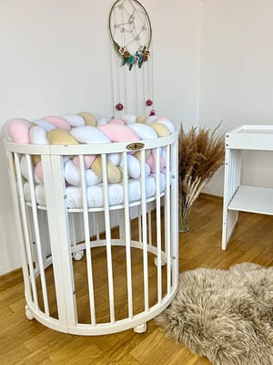 img_1314 Împletitură protectoare din catifea – 3 tuburi, 230 cm, alb galben crem și roz